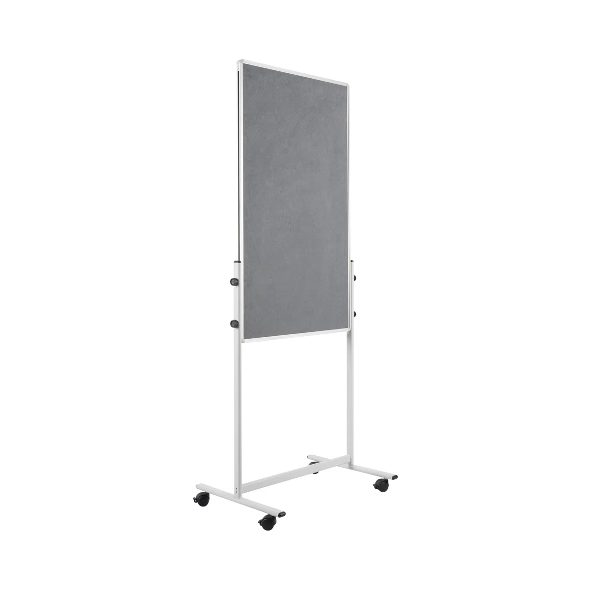 Bi-Office Mobile Duo Pizarra magnética y fieltro, 700 x 1200 mm