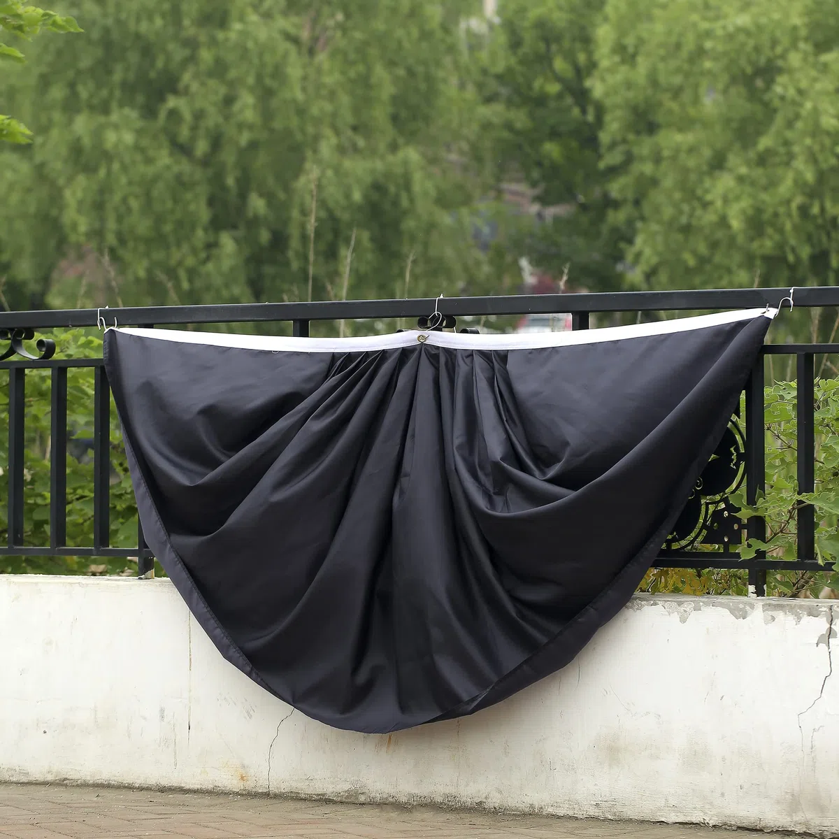Banderas de ventilador de color (bandera de ventilador negro)