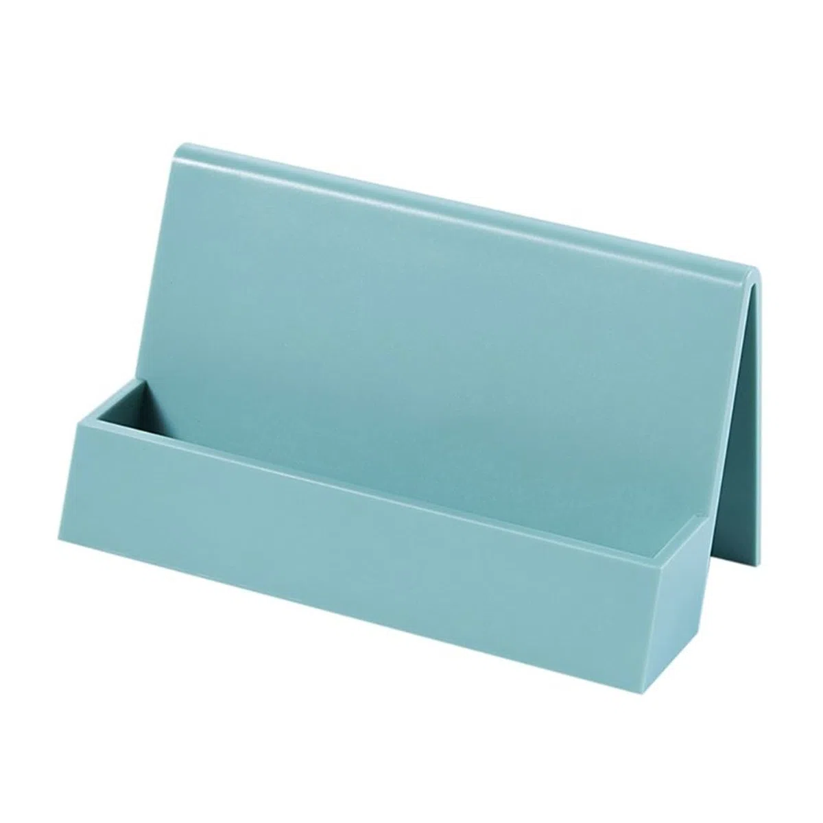 Tarjetero de plástico de alta calidad, organizador de escritorio y estante de exhibición, soporte de mesa duradero para oficina, ideal para almacenamiento de tarjetas de visita y solución de