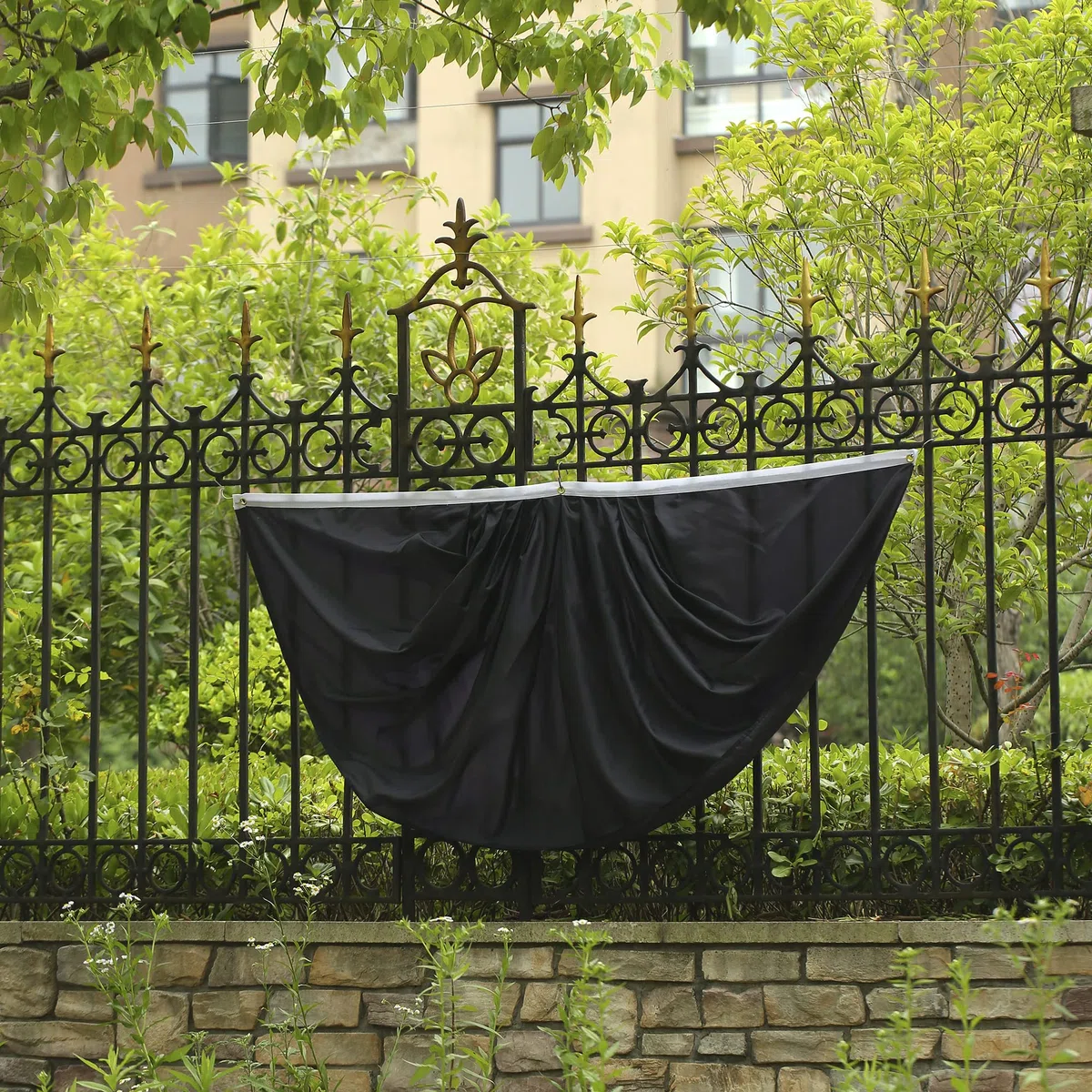 Banderas de ventilador de color (bandera de ventilador negro)