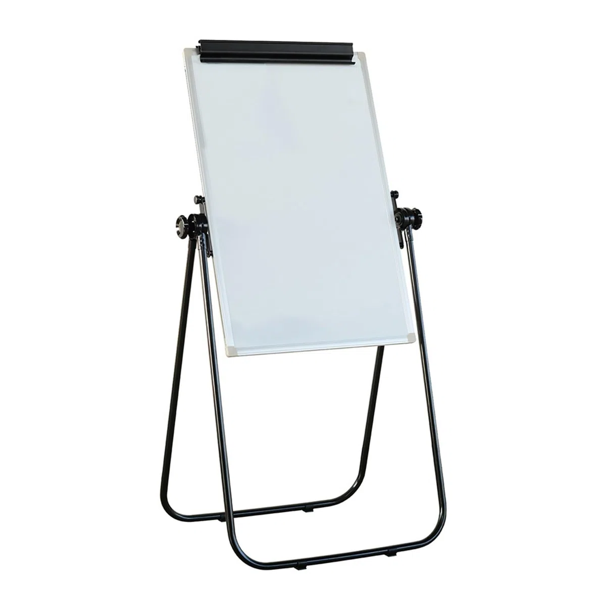 Pizarra Blanca con Soporte magnético, Soporte portátil en Forma de U de 23,6 x 35,4 Pulgadas, Tablero de borrado en seco de un Solo Lado, Caballete de rotafolio con Altura Ajustable en ángulo