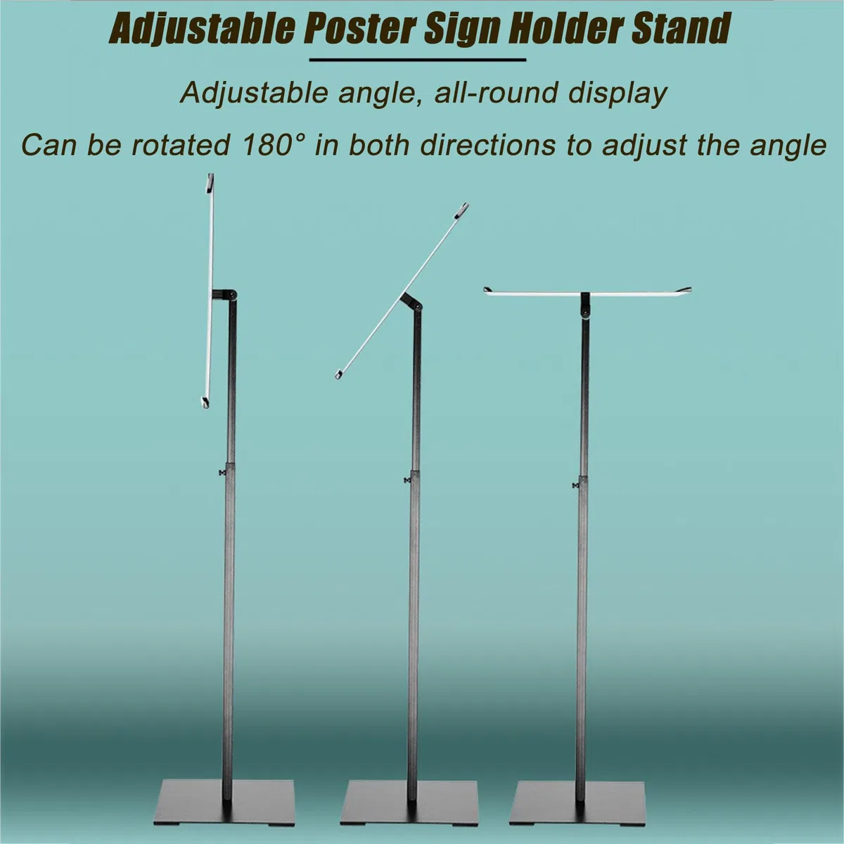 Soporte para carteles, soporte ajustable de acero inoxidable para publicidad, adecuado para escuela, iglesia y eventos de negocios